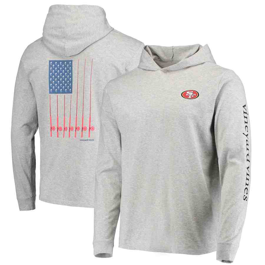 Men's San Francisco 49ers Grey Performance Pullover Hoodie