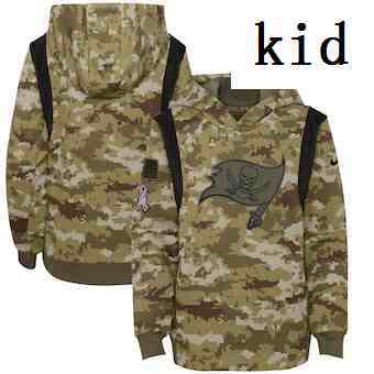 Youth Tampa Bay Buccaneers Nike Camo 2021 Salute To Service Therma Performance Pullover Hoodie