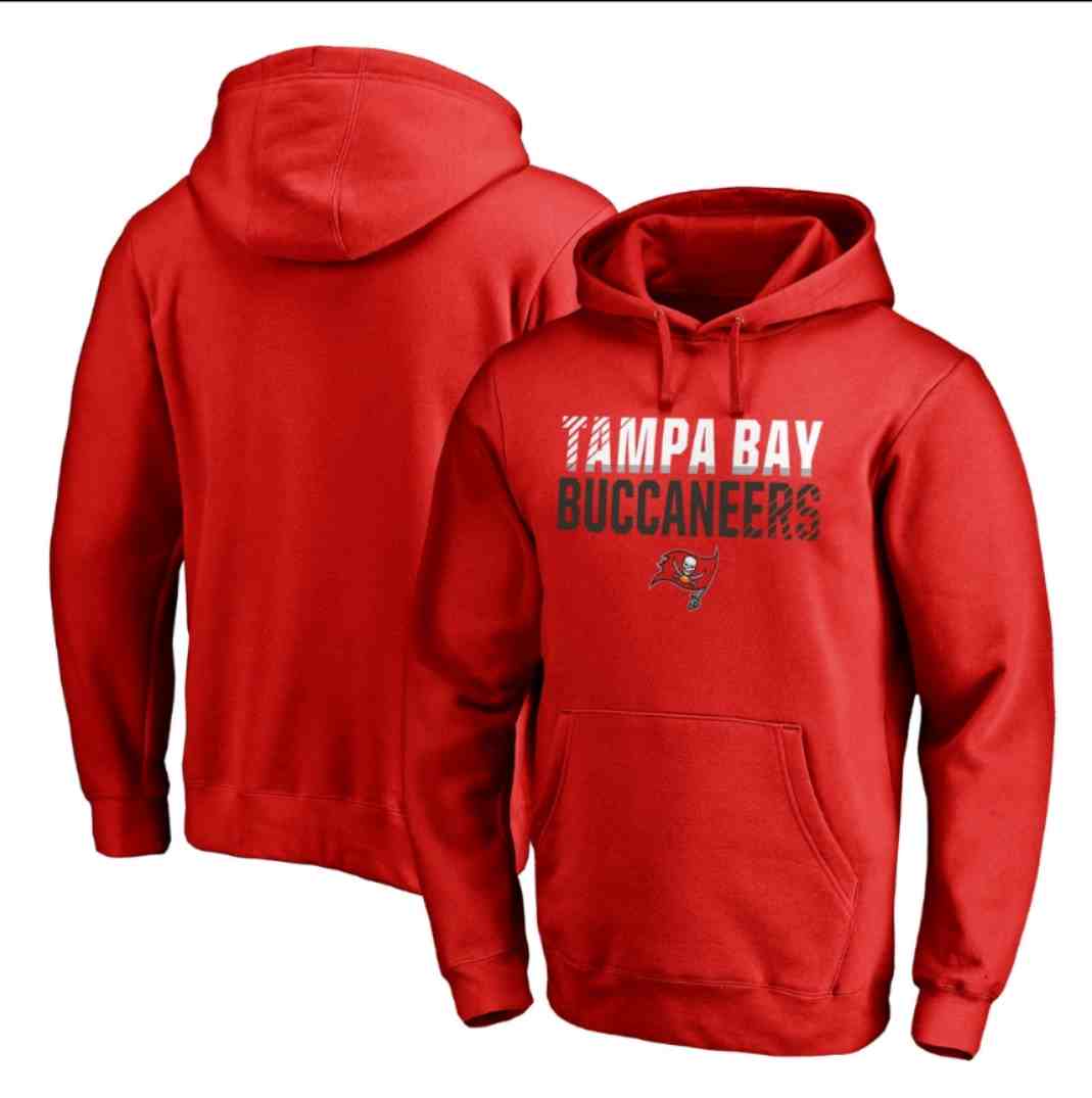 Men's Tampa Bay Buccaneers Sideline Circuit Red Pullover Hoodie