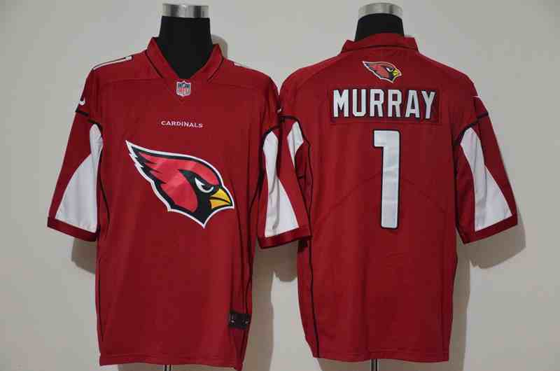 Nike Cardinals 1 Kyler Murray 2020 NFL fashion big LOGO jerseys
