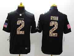 NIKE Falcons 2 Ryan MEN Black Salute TO Service Limited Jersey