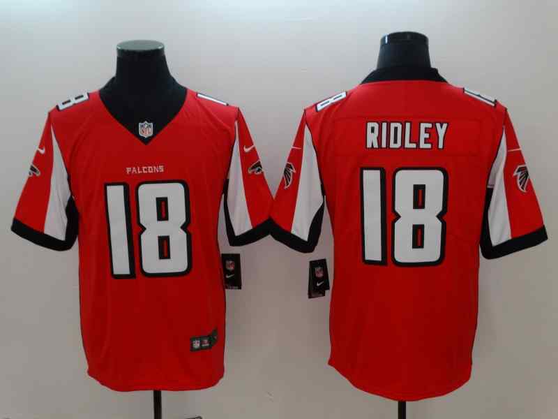 Nike Falcons 18 Calvin Ridley Red Vapor Untouchable Limited Jersey