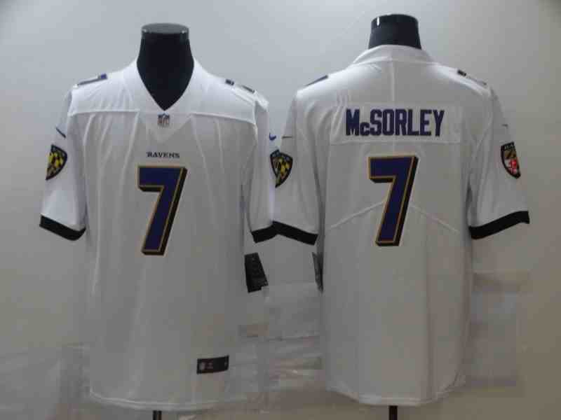 Nike Ravens 7 Trace McSorley White Vapor Untouchable Limited Jersey