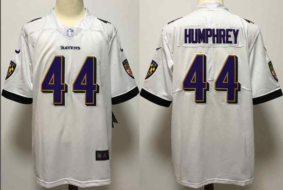 Nike Ravens 44 Marlon Humphrey White Vapor Untouchable Limited Jersey