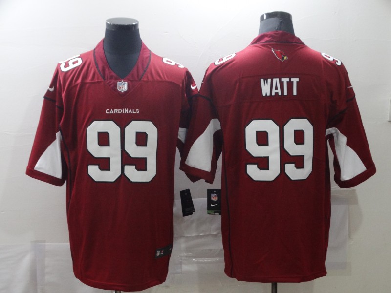 Men Arizona Cardinals 99 J.J.Watt Red Vapor Untouchable Limited Player Nike NFL Jerseys