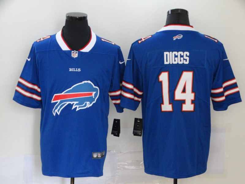 Nike Bills 14 Stefon Diggs Royal Team Big Logo Vapor Untouchable Limited Jersey