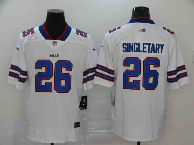 Nike Bills 26 Devin Singletary White Vapor Untouchable Limited Jersey