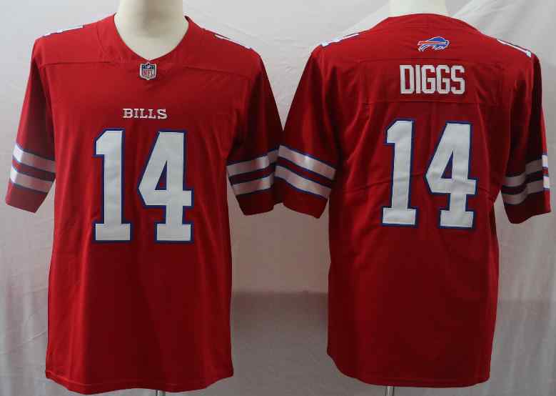 Nike Bills 14 Stefon Diggs Red Vapor Untouchable Limited Jersey