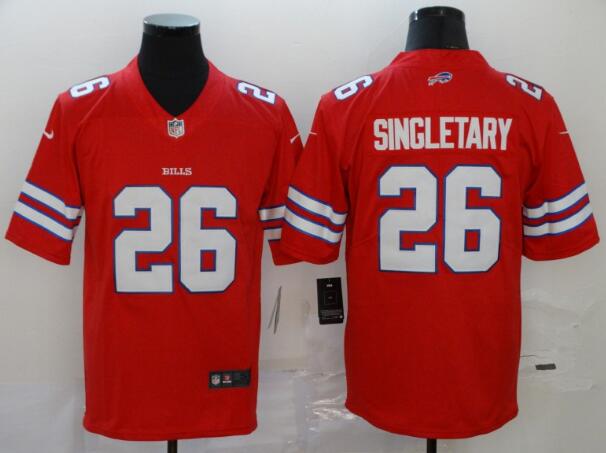 Nike Bills 26 Devin Singletary Red Vapor Untouchable Limited Jersey