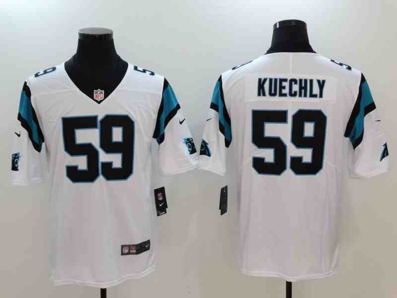 Nike Panthers 59 Luke Kuechly White Vapor Untouchable Player Limited Jersey