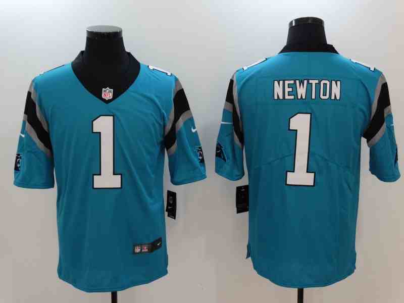Nike Panthers 1 Cam Newton Blue Vapor Untouchable Player Limited Jersey