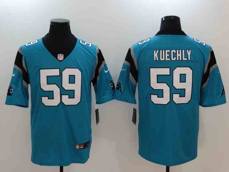 Nike Panthers 59 Luke Kuechly Blue Vapor Untouchable Player Limited Jersey