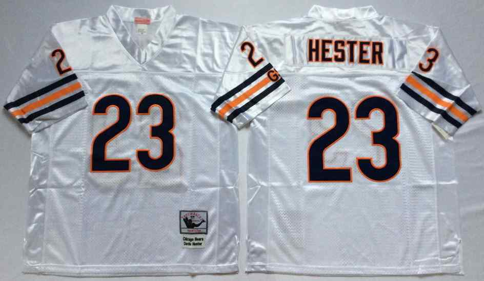 Men's Chicago Bears 23 Devin Hester Throwback White Jersey