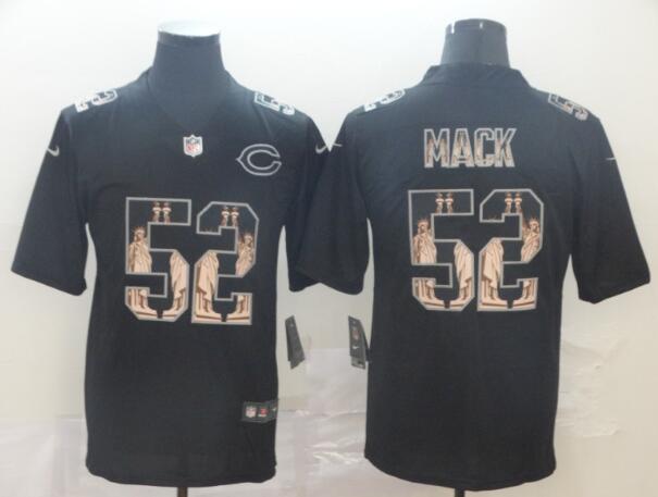 Nike Bears 52 Khalil Mack Black Statue of Liberty Limited Jersey
