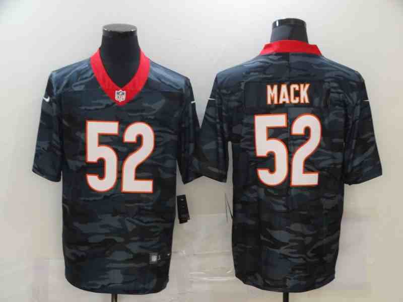 Men Chicago Bears 52 Mack  Nike Camo Salute to Service Limited NFL Jerseys