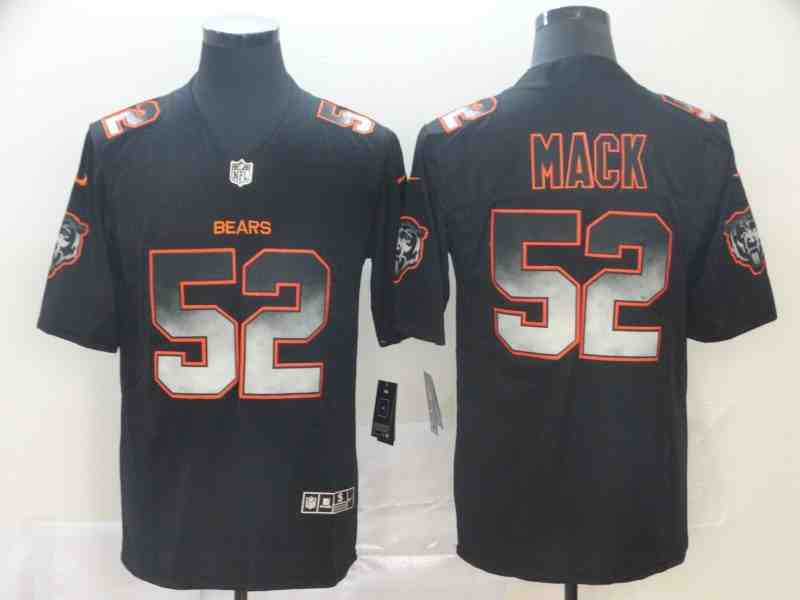 Nike Bears 52 Khalil Mack Black Arch Smoke Vapor Untouchable Limited Jersey