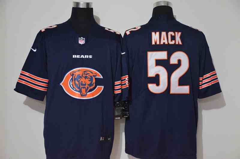 Nike Bears 52 Khalil Mack Navy Vapor Untouchable Limited Jersey