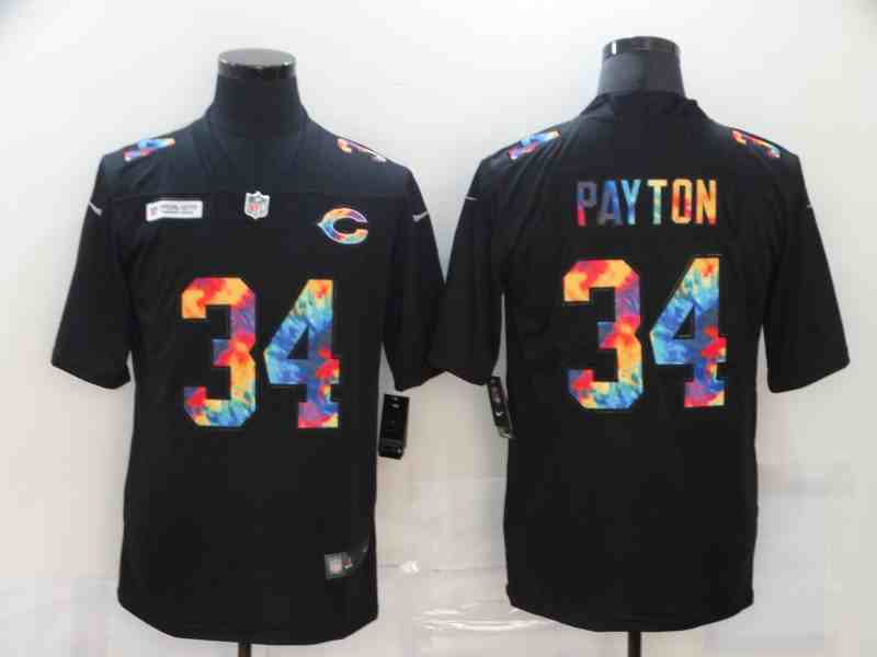 Nike Bears 34 Walter Payton Black Vapor Untouchable Fashion Limited Jersey