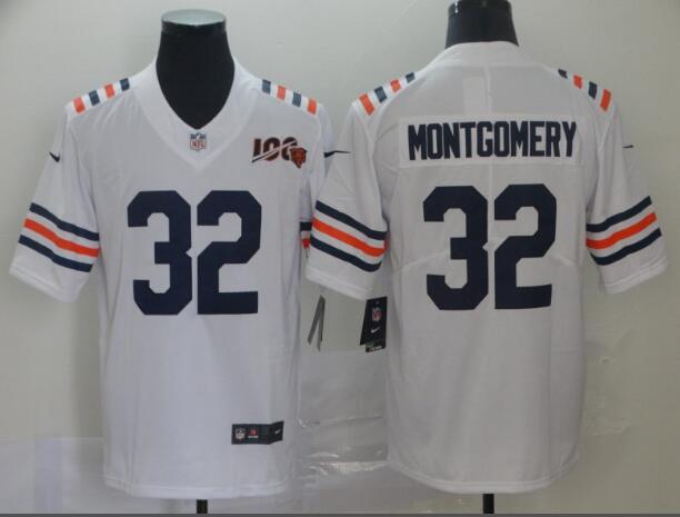 Nike Bears 32 Montgomery White Mens Stitched NFL Vapor Untouchable Limited Jersey
