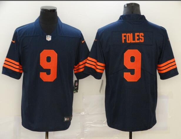 Nike Bears 9 Nick Foles Navy Throwback Vapor Untouchable Limited Jersey
