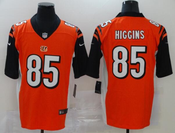 Nike Bengals 85 Tee Higgins Orange Vapor Limited Jerseys