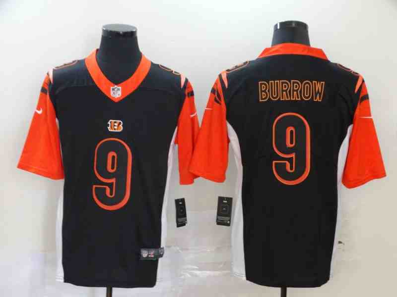 Nike Bengals 9 Joe Burrow Blank  Vapor Untouchable Limited Jersey