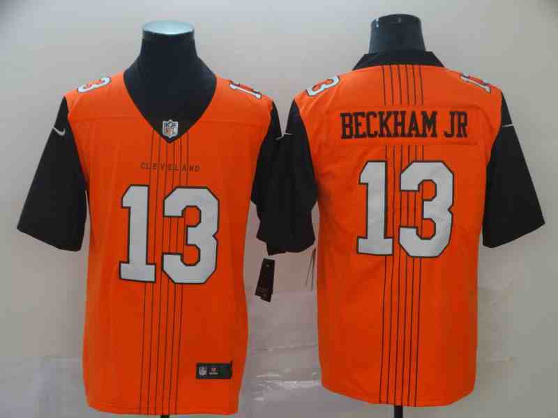 Nike Browns 13 Odell Beckham Jr. Brown City Edition Vapor Untouchable Limited Jerseys