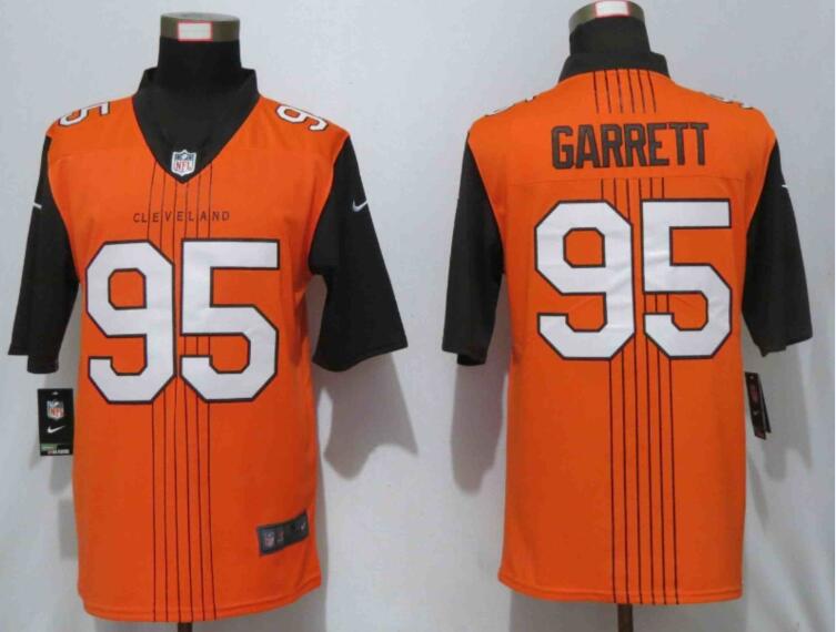 Nike Browns 95 Myles Garrett Orange City Edition Vapor Untouchable Limited Jersey