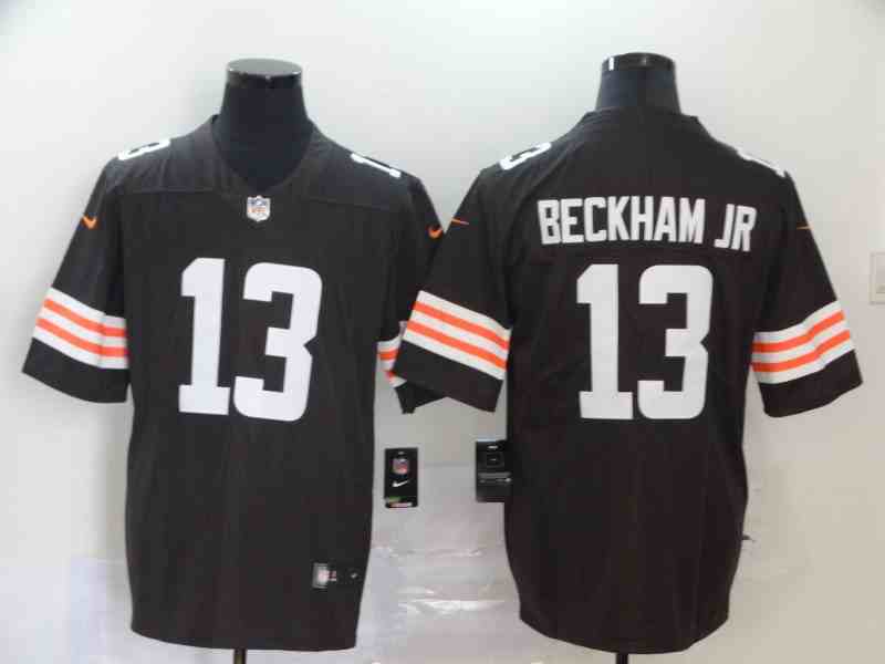 Nike Browns 13 Odell Beckham Jr. Brown Vapor Untouchable Limited Jersey