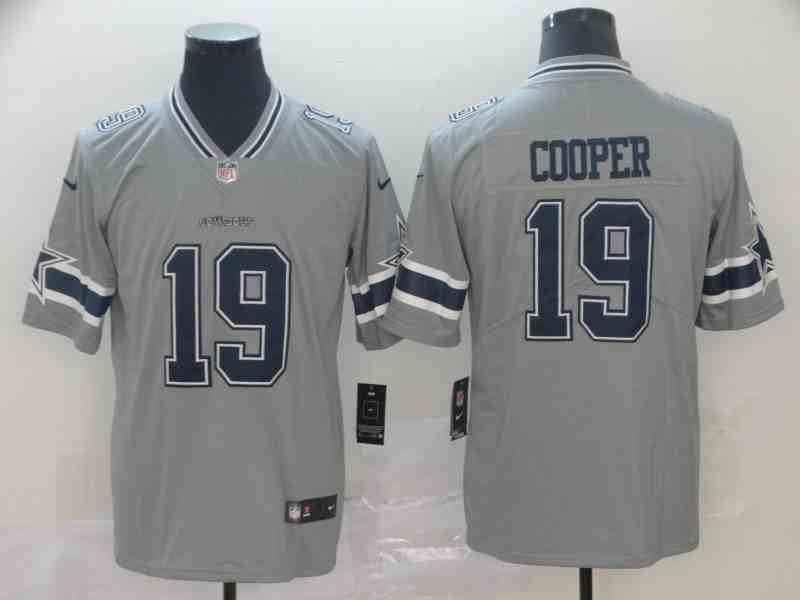Nike Cowboys 19 Amari Cooper Gray Inverted Legend Limited Jersey