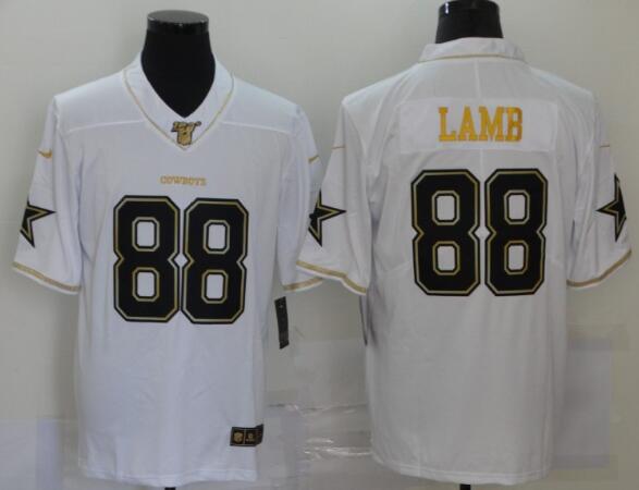 Nike Cowboys 88 Lamb White Gold Vapor Untouchable Limited Jersey