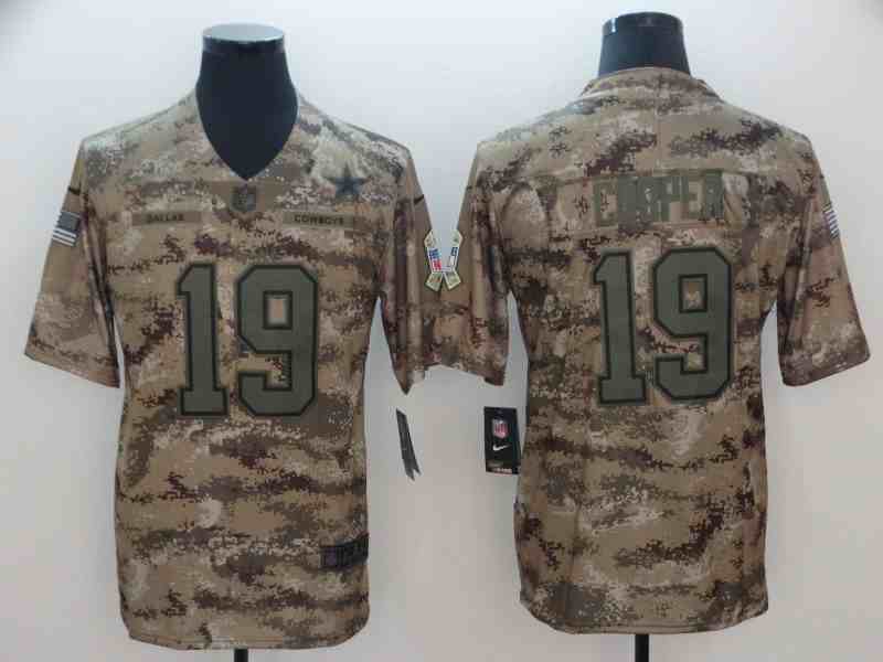 Nike Cowboys 19 Amari Cooper Camo Salute To Service Limited Jersey