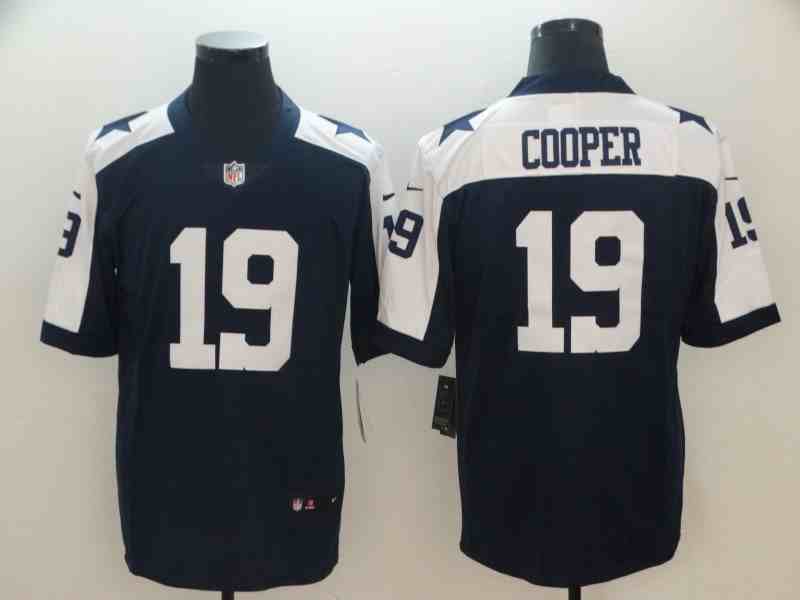 Nike Cowboys 19 Amari Cooper Navy Throwback Vapor Untouchable Limited Jersey