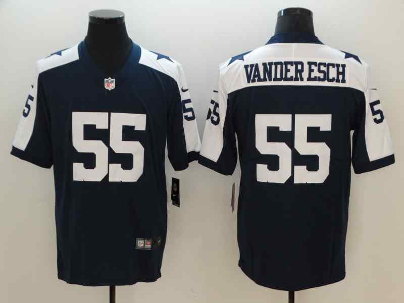 Nike Cowboys 55 Leighton Vander Esch Navy Throwback Vapor Untouchable Limited