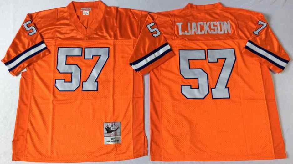 Denver Broncos 57 Tom Jackson Throwback Orange Jersey