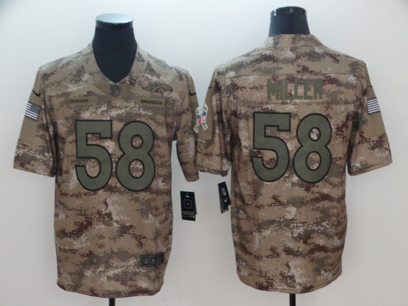 NEW Nike Denver Broncos 58 Miller  Camo Salute to Service Limited Jersey