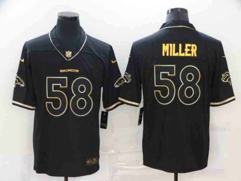 Nike Broncos 58 Von Miller Black Gold Vapor Untouchable Limited Jerseys