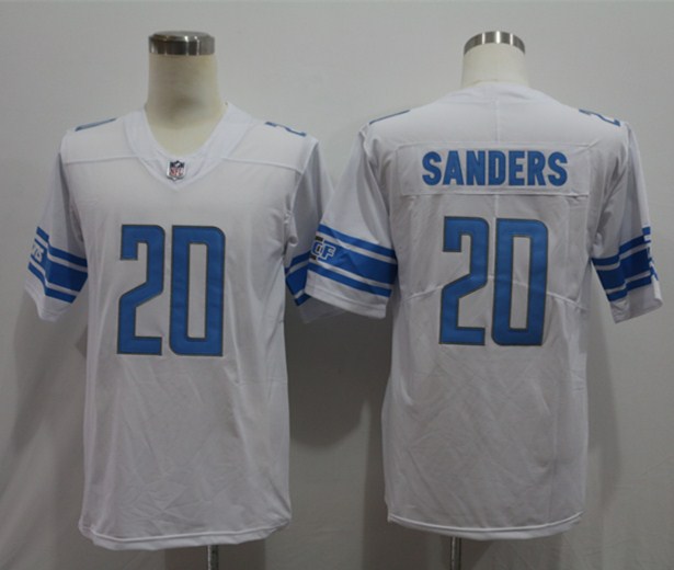 Nike Lions 20 Barry Sanders White Vapor Untouchable Limited Jersey