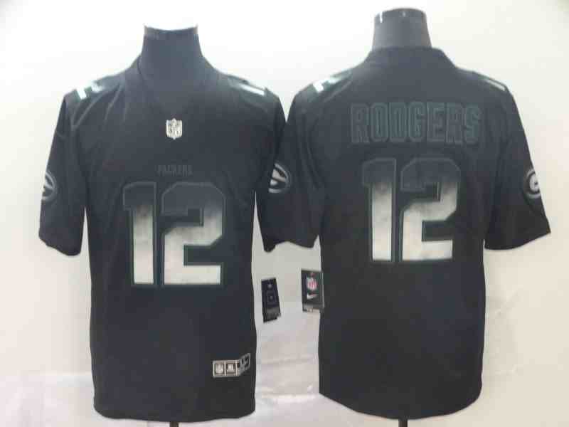 Nike Packers 12 Aaron Rodgers Black Arch Smoke Vapor Untouchable Limited Jersey