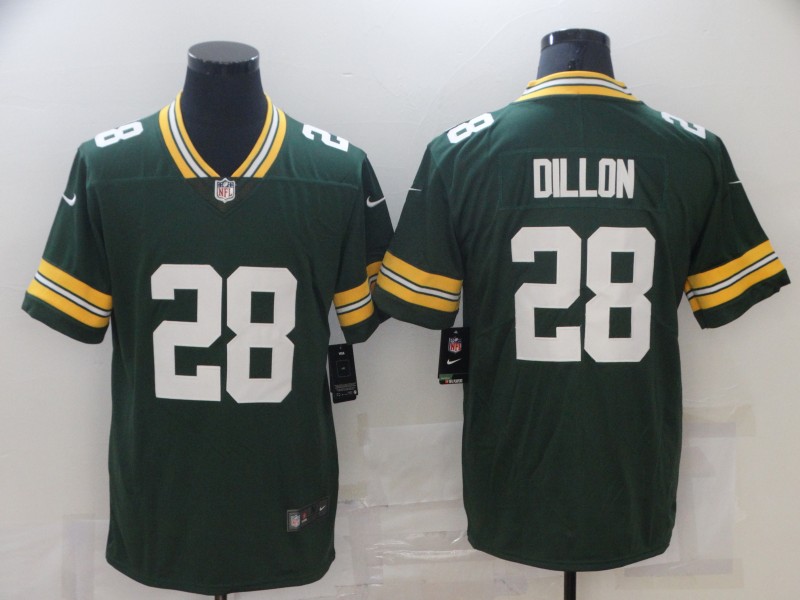 Nike Packers 28 A J Dillon Green Vapor Untouchable Limited Jersey
