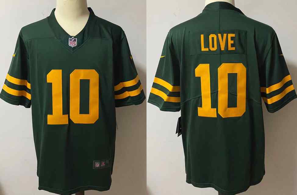 Nike Packers 10 Jordan Love Green New Vapor Untouchable Limited Jersey