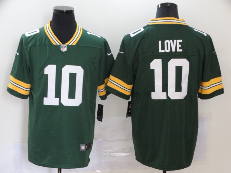 Nike Packers 10 Jordan Love Green  Vapor Untouchable Limited Jersey