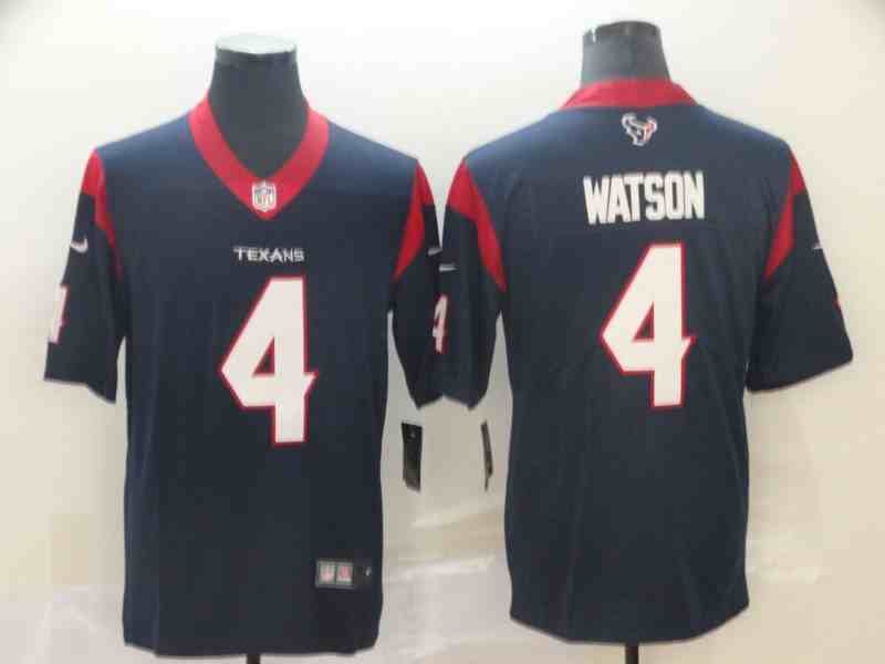 Nike Texans 4 Deshaun Watson Navy Vapor Untouchable Limited Jersey