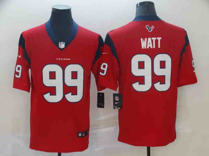 Nike Texans 99 J.J. Watt Red Vapor Untouchable Limited Jersey