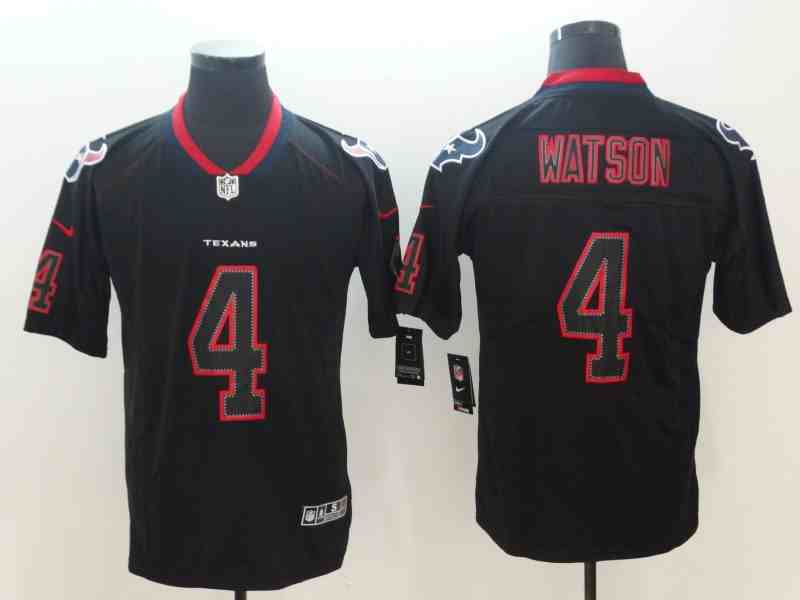 Nike Texans 4 Deshaun Watson Black Shadow Legend Limited Jersey