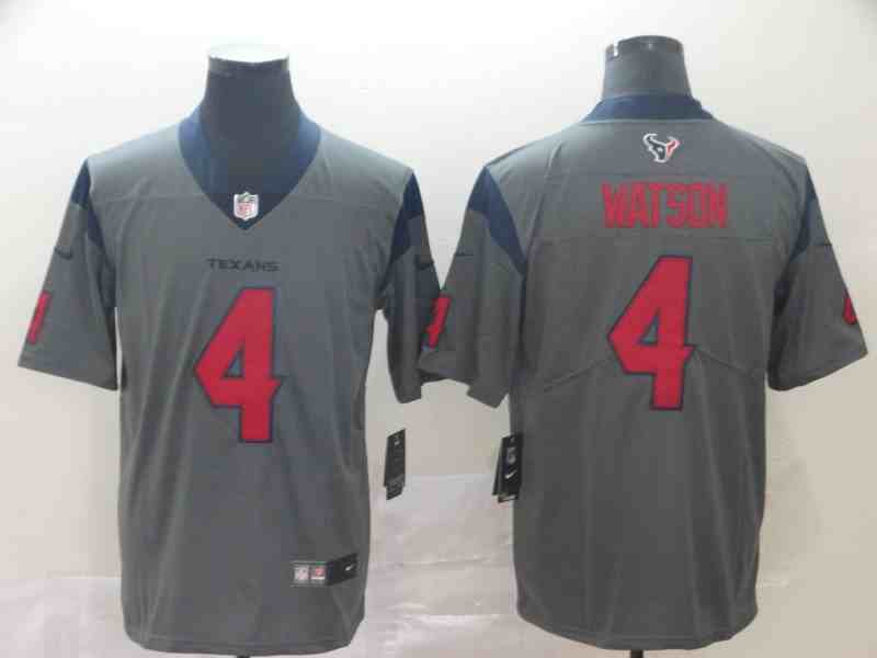 Nike Texans 4 Deshaun Watson Gray Inverted Legend Limited Jersey