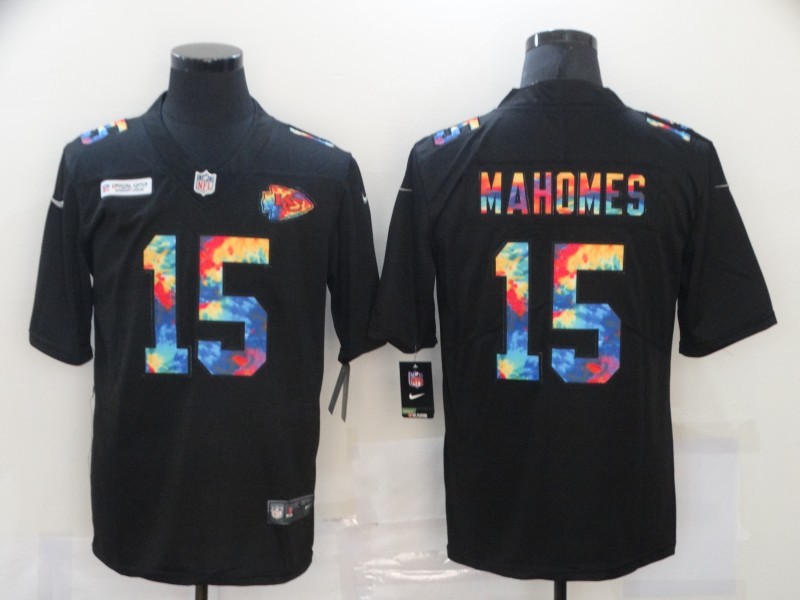 Nike Chiefs 15 Patrick Mahomes Black Vapor Untouchable Fashion Limited Jersey