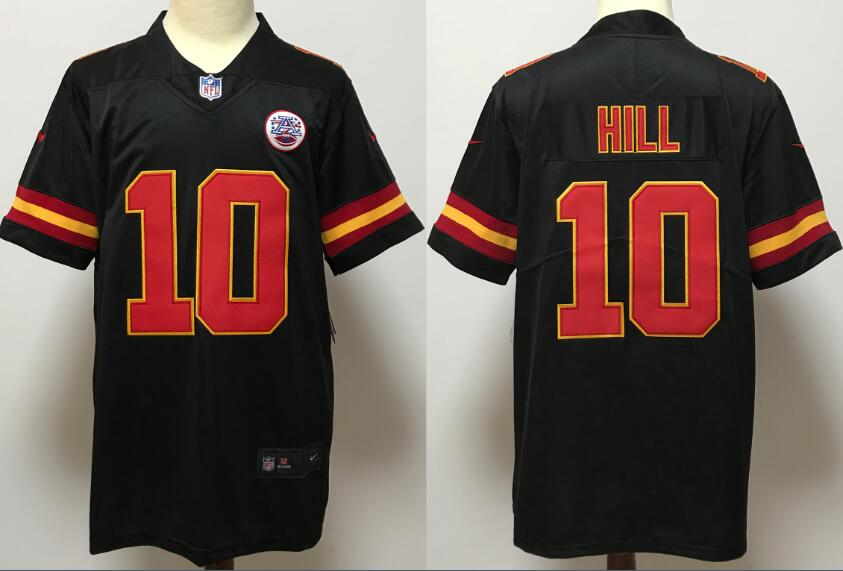 Nike Chiefs 10 Tyreek Hill Black Vapor Untouchable Limited Jersey