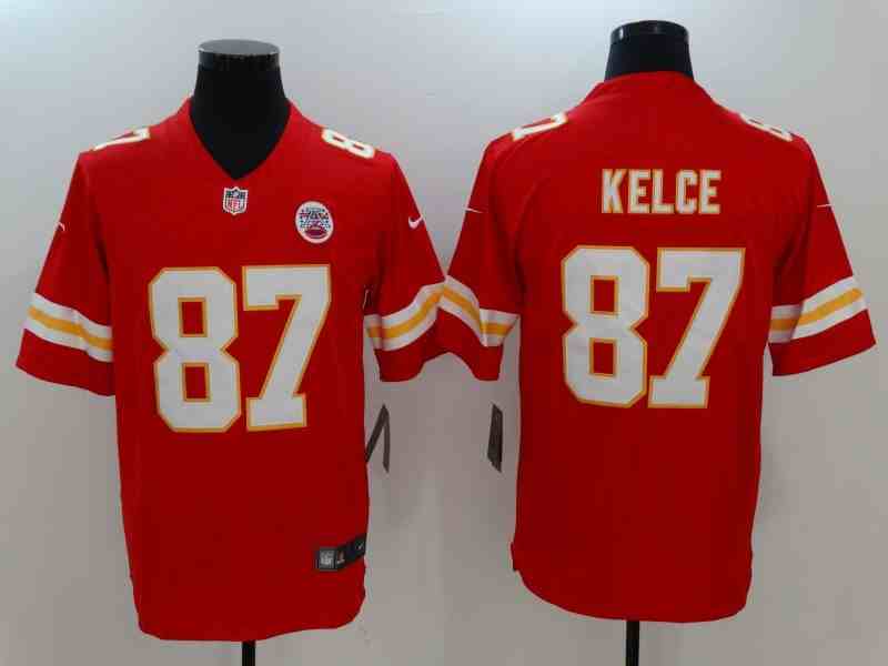 Nike Chiefs 87 Travis Kelce Red Limited Jersey