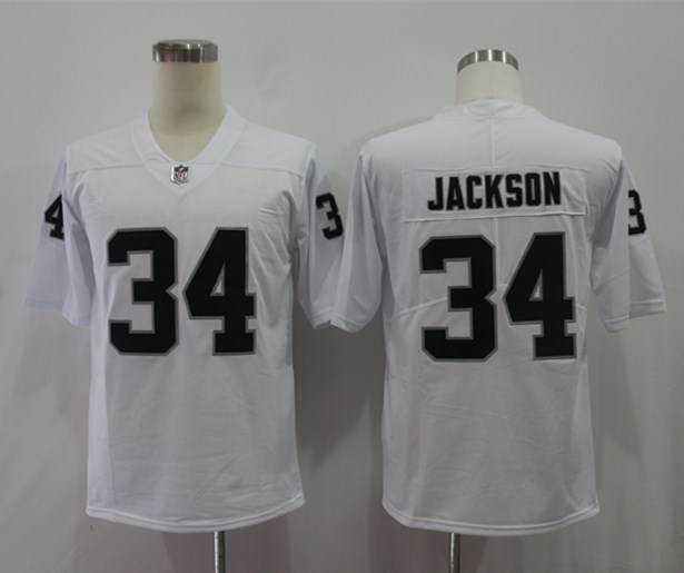 Nike Raiders 34 Bo Jackson White Vapor Untouchable Player Limited Jersey